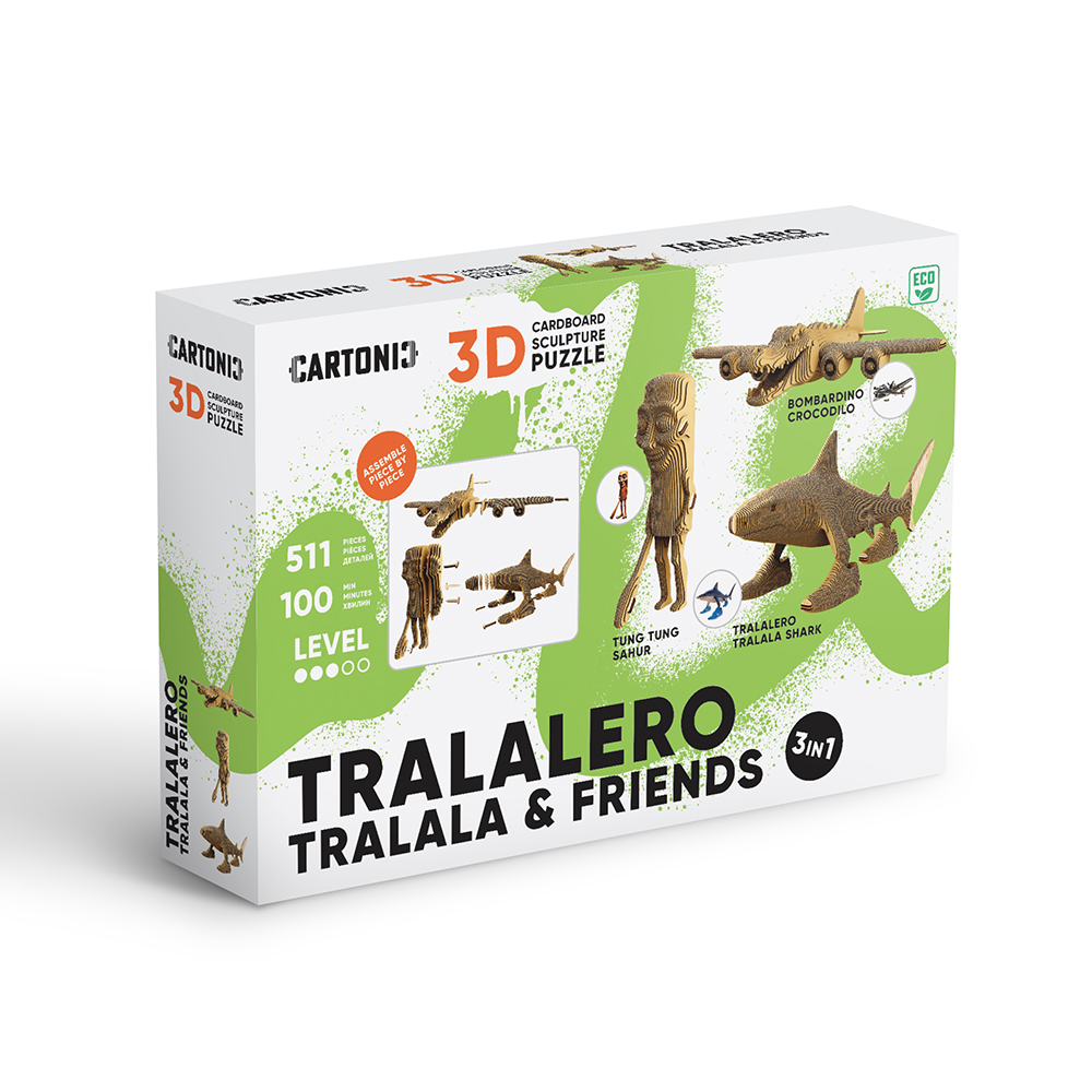 Конструктор картонный Cartonic 3D Puzzle TRALALERO TRALALA & FRIENDS