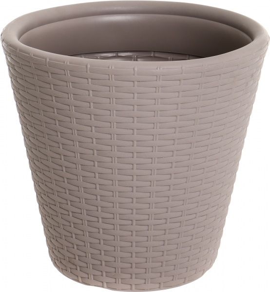 Горщик пластиковий Prosperplast Rato круглий 52л мокко (71265-7529) 