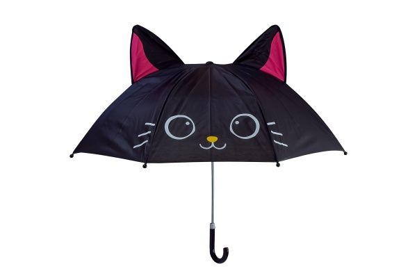Зонт детский Кошка черный UM2611 
