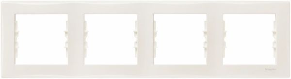 Рамка четырехместная Schneider Electric Sedna горизонтальная кремовый SDN5800723