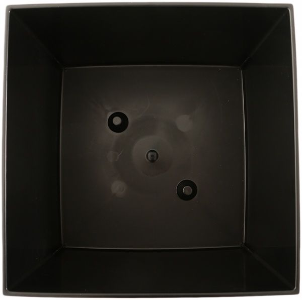 Горшок пластиковый Lamela Финезия квадратный 120,5л кремовый/черный (548) 