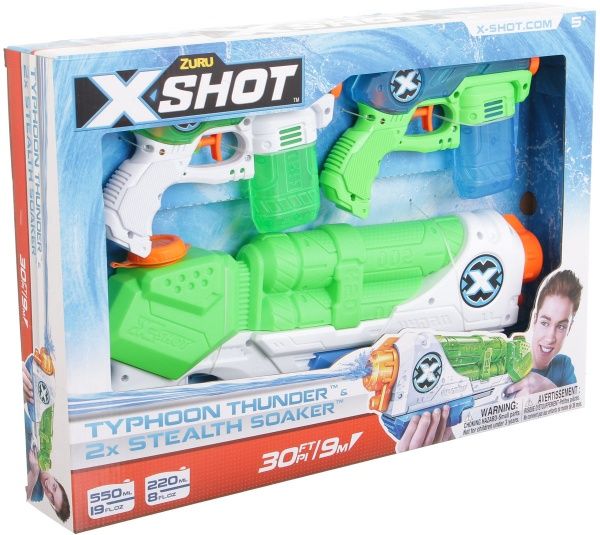 Набір водних бластерів Zuru X-Shot 1 Medium Typhoon 3 шт. 5602