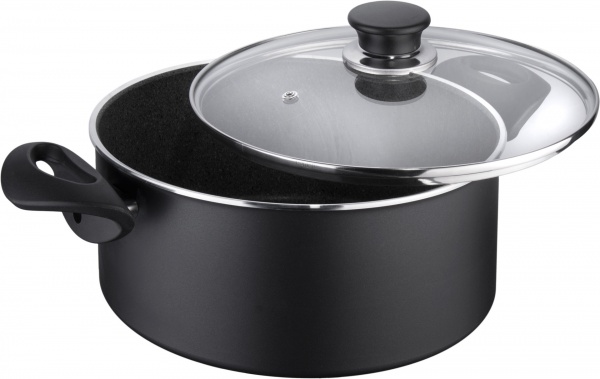 Кастрюля с крышкой Bologna Granitium 24 см 9N25D-24 Ballarini