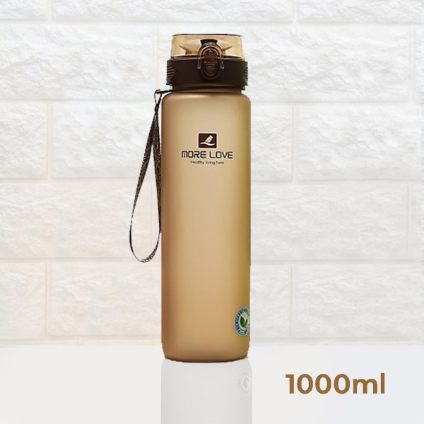 Пляшка спортивна 1000 мл Casno коричневий MX-5041_Brown