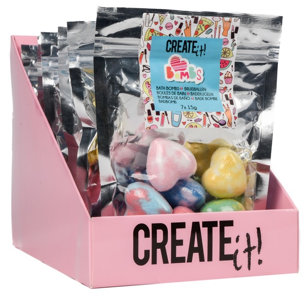 Набор CREATE IT! Бомбочки мини-сердечки 7 шт. 128 г (6789289)