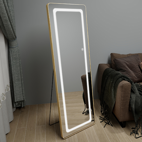 Зеркало со встроенной подсветкой 500х1500 см (ЕЗ-01031) LED серебро