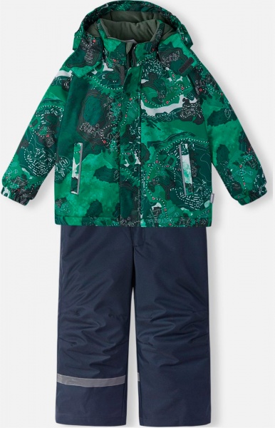 Костюм зимний для мальчиков Lassie Raiku рост 104 темно-зеленый 7100022A 