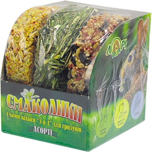 Ласощі Лорі Асорті кільця 3 в 1 100 г