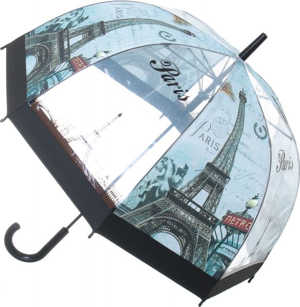 Парасолька Урбаністика, тростина, автомат темно-синій 