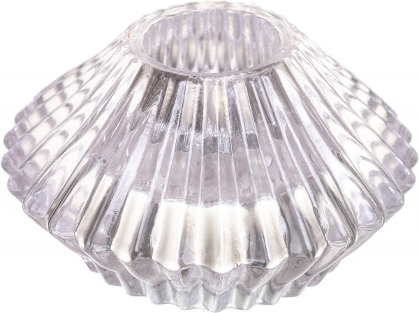 Свічник Royal 7,5х7,5х4,3 см прозорий