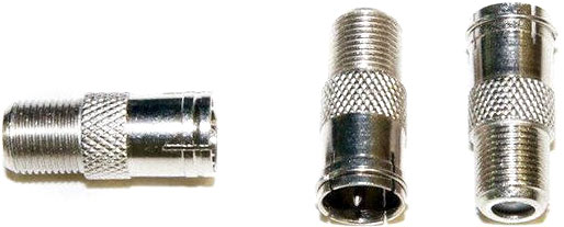 Штекер антенный ЕМТ 2-0107У быстрого монтажа + F разъем серебряный 