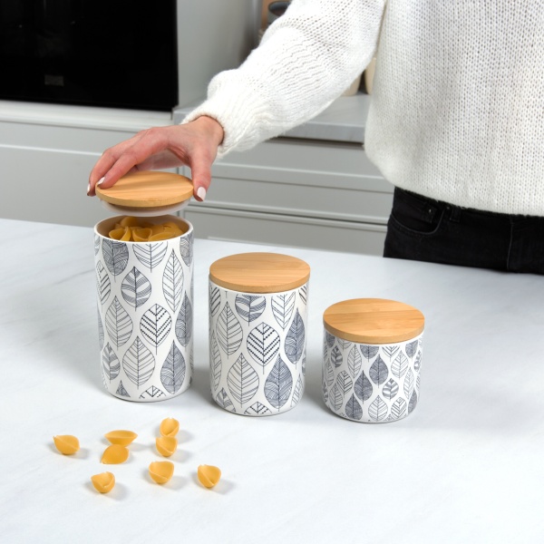 Ємність для зберігання 700 мл KP-15 M White/Wood MVM