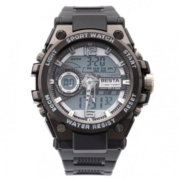 Часы тактические Sport (с гравировкой) BESTA black (NULL)