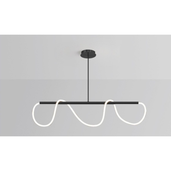 Люстра светодиодная Berger 1x30 Вт черный 7004-PL-30 Black 