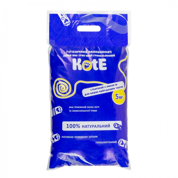 Наповнювач дерев’яно-трав’яний KotE 5 кг 