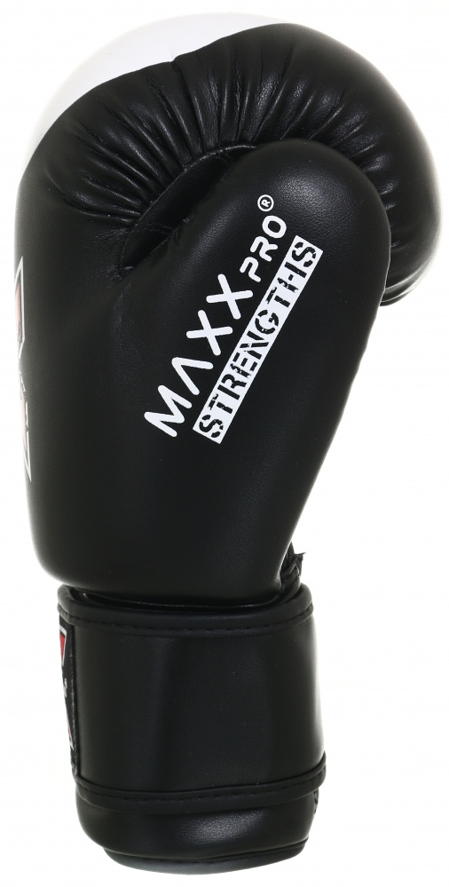 Боксерские перчатки MaxxPro AVG-616 Black vynil-08 р. 8 8 ozoz Black vynil-08 черный