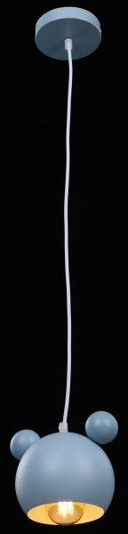 Підвіс Accento lighting Micky 1x40 Вт E27 блакитний 