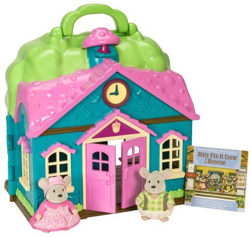 Ігровий набір Li'l Woodzeez Школа і сім'я мишей 6101M 