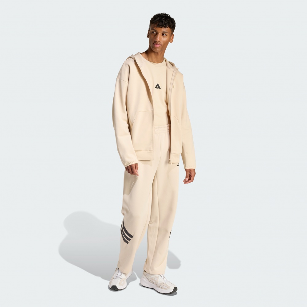 Джемпер Adidas M FI SL FZ CRLI KD7665 р.S бежевый