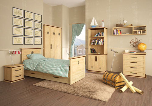 Кровать-диван Aqua Rodos Skipper SkBed-S-90 90x200 см дуб небраска 