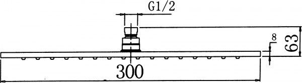 Верхній душ Mixxen MXAN0203