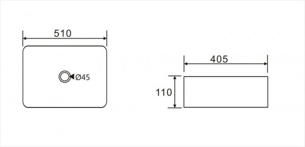 Умивальник Koller Pool KVADRO KR-0510-WB