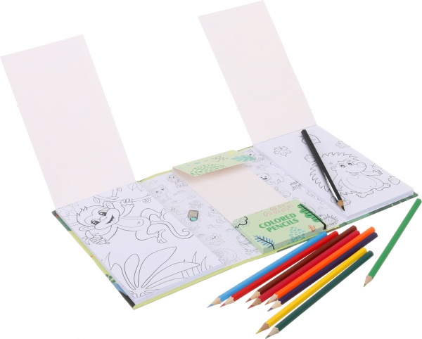 Набор раскраска Forest Friends и карандаши цветные 10 шт 