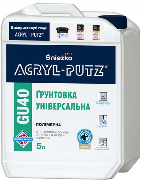 Ґрунтовка глибокопроникна Sniezka Acryl-putz GU40 5 л