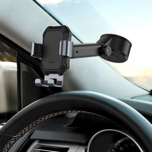 Держатель для телефона Тank gravity car mount holder Tarnish Black BASEUS SUYL-TK01 черный