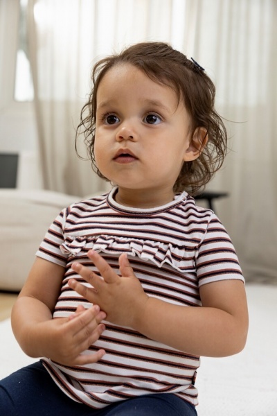 Платье Dirkje р.80 белый с рисунком T46398-35 