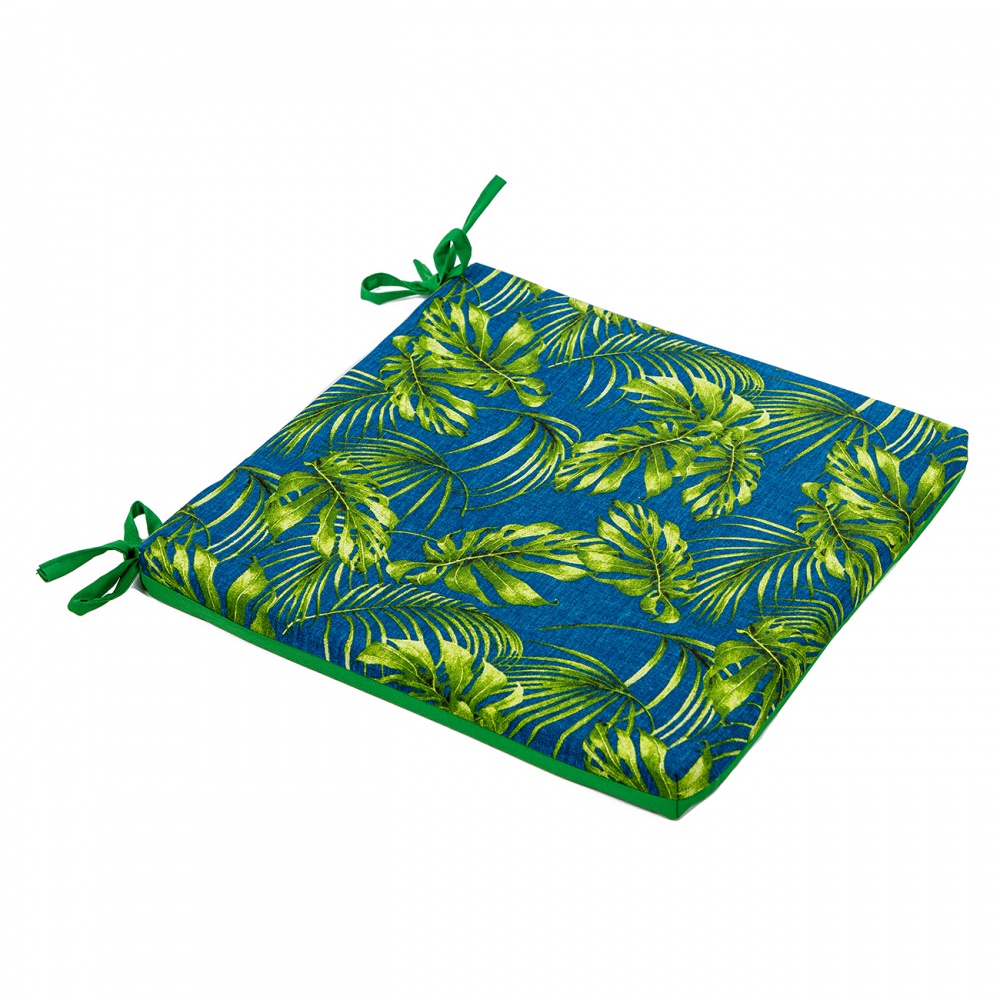 Подушка на стілець 40х40x3 см лонета Carioca Azul