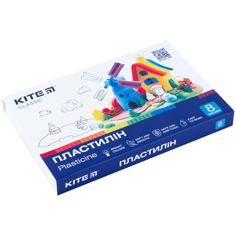Набор пластилина 8 цветов 160 г Classic (K-082) KITE