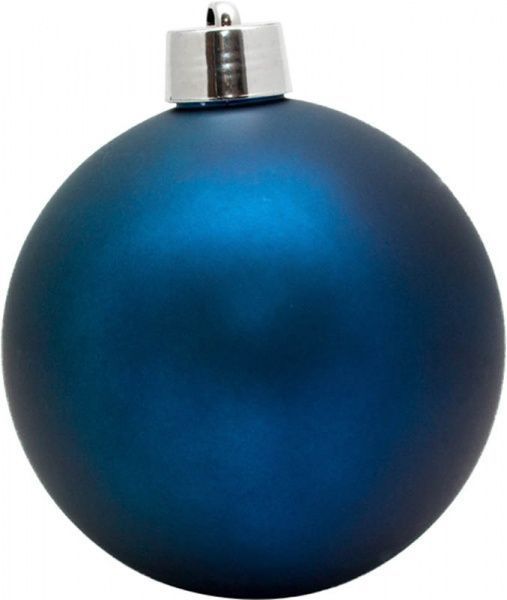 Куля пластикова Девілон d200 однотонна матова синій
