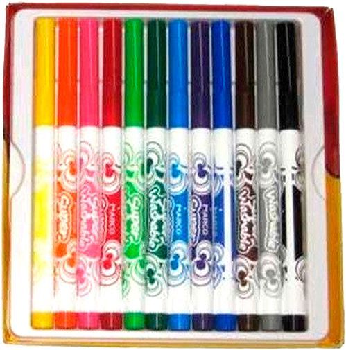 Набор фломастеров Super Washable 12 цветов 1630-12CB Marco