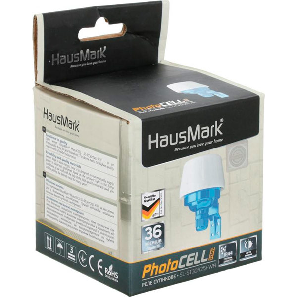 Сумеречное реле HausMark SL-ST307(25)-WH