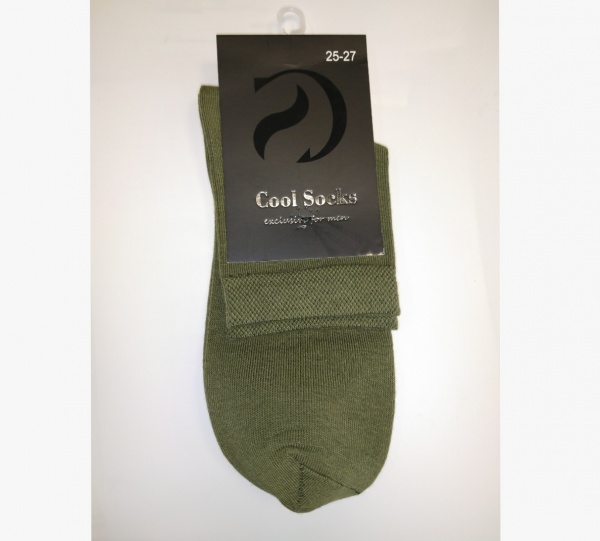 Шкарпетки чоловічі Cool Socks 17304 р. 25-27 оливковий 1 пар 
