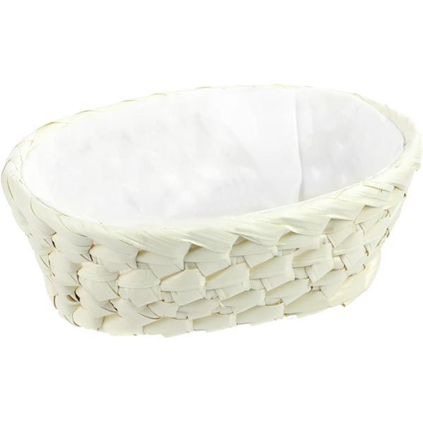 Хлебница из листьев пальмы 16х16 см