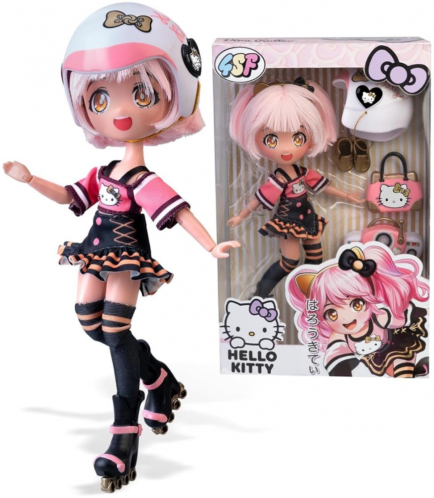 Игровой набор 4SF Manga Dolls серии Hello Kitty Золотая Роллер Дева HKTF1000