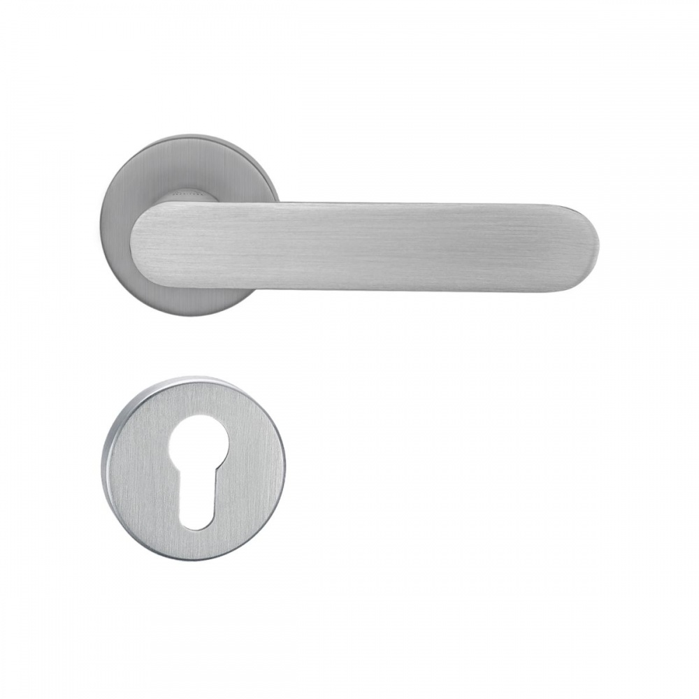 Ручка на розетці Linde A-2027 PZ MOC з накладкою PZ матовий старий хром