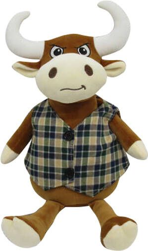 Сувенир Бычок в жилетке 22 см LEO19-1013A8.5 
