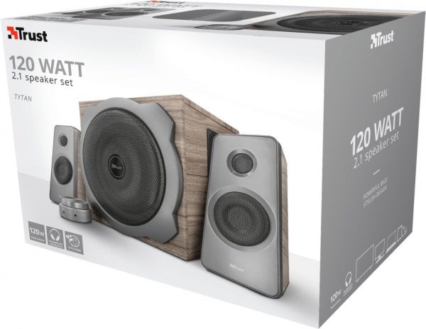 Акустическая система Trust Tytan 23290 2.1 wood 