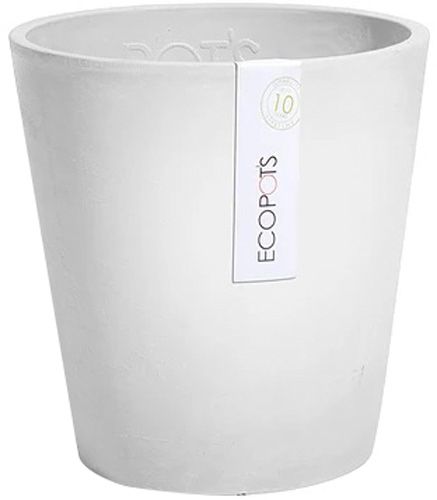 Кашпо EcoPots Моринда круглый 1,4л светло-серый 