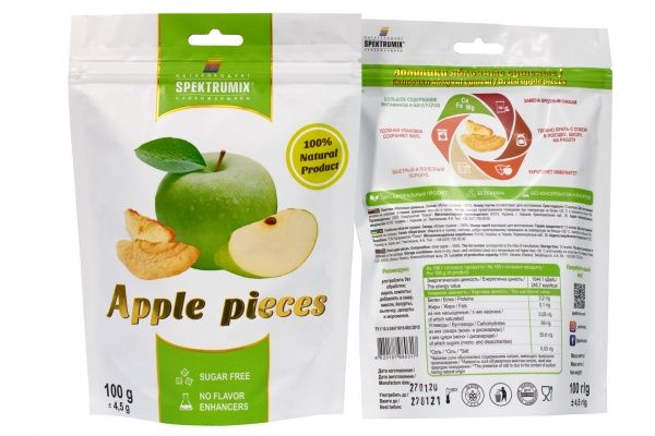 Снеки Spektrumix скибочки яблучні 100 г 