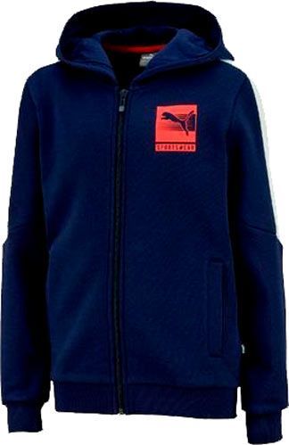 Джемпер Puma Boys Hooded Full-Zip FL 58486706 р. 164 синий