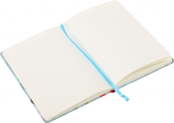 Блокнот Літні квіти 21x14,5 см блакитний