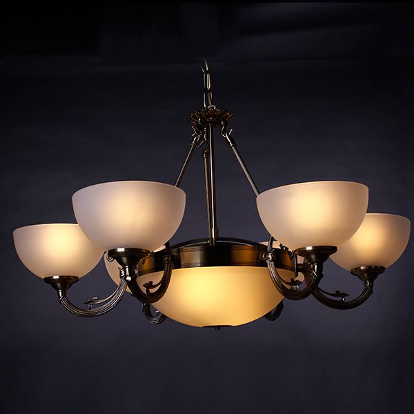 Люстра подвесная Eglo SAVOY 6x40 Вт E14 2х60 Вт E27 бронзовый 82749