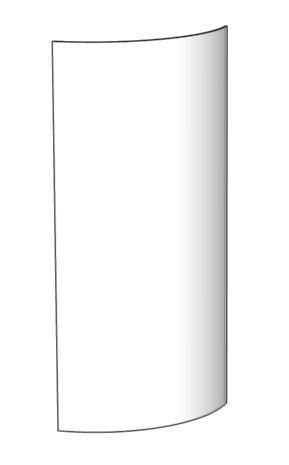 Скло Грейд Прованс R 810х387 під фасад МДФ R 920х522