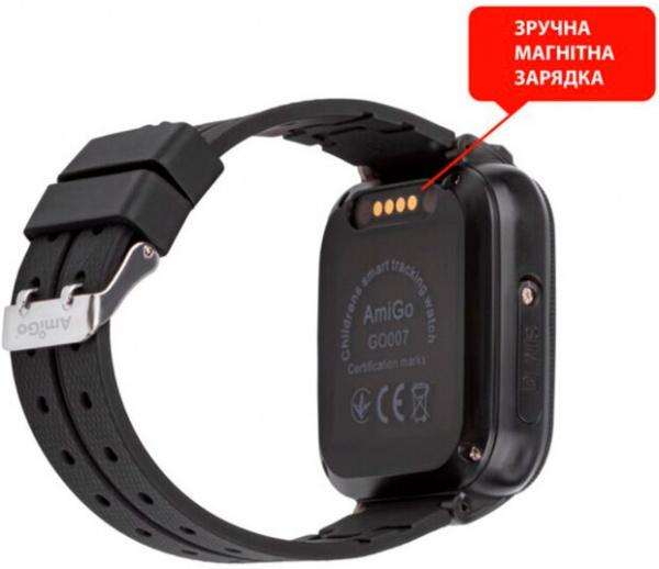 Смарт-годинник AmiGo GO007 FLEXI GPS black (871496)