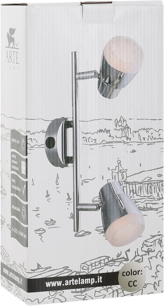 Спот Arte Lamp 2x5 Вт хром A5621AP-2CC 