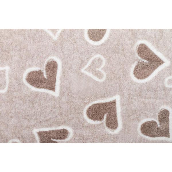 Плед Underprice 160x200 см бежевый Beige Heart